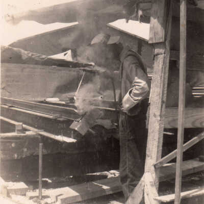Old Seven Mile Bridge construction
