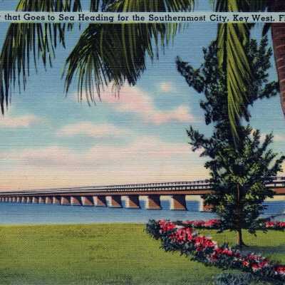 The Highway that Goes to Sea Heading for the Southernmost City, Key West, Florida