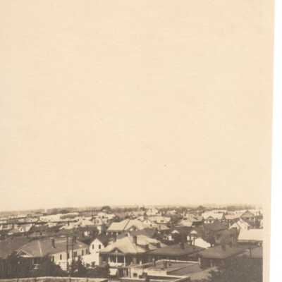 Aerial view of an unknown town