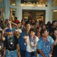 A group of unknown people.