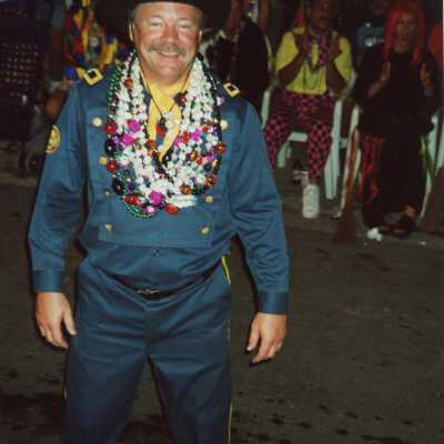 Unknown man dressed up.