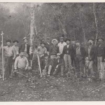 Florida East Coast Railway Surveying Crew on Key Largo
