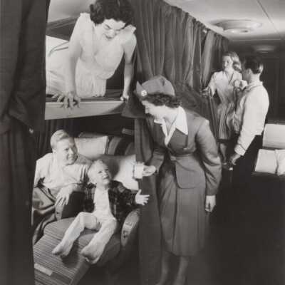 Curtained sleeping berths on a Pan Am aircraft: Copyright: © Key West Art & Historical Society; Origformat: Print-Photographic