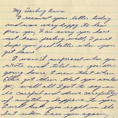 Letter from Naval Air Station Key West during Cuban Missile Crisis: Copyright: © Key West Art & Historical Society