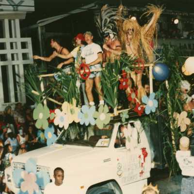 A float in the parade.