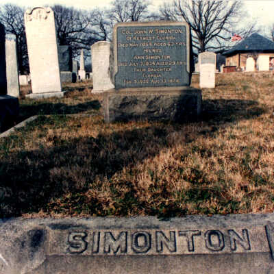 Colonel John W. Simonton Headstone
