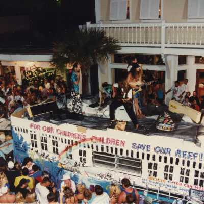 A float in the parade.