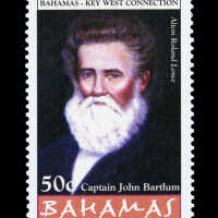 Key West - Bahamas Connection Postage Stamp John Bartlum