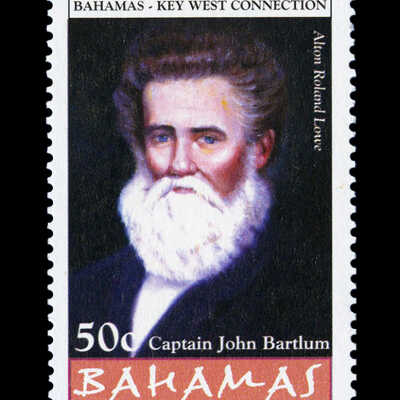 Key West - Bahamas Connection Postage Stamp John Bartlum