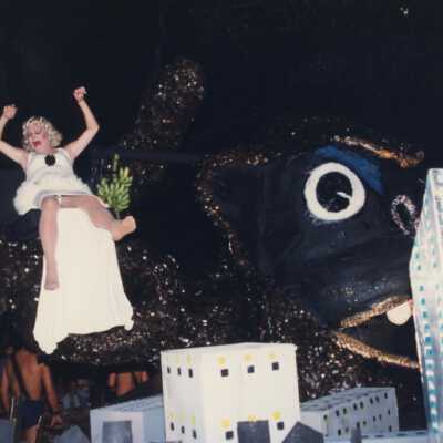 A float in the parade.