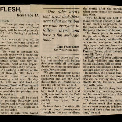 No Flesh for Fantasy