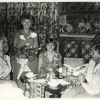 Unknown woman at a party