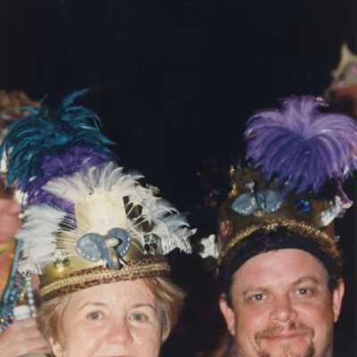 Fantasy Fest queen Peggy Fields and King Mick.