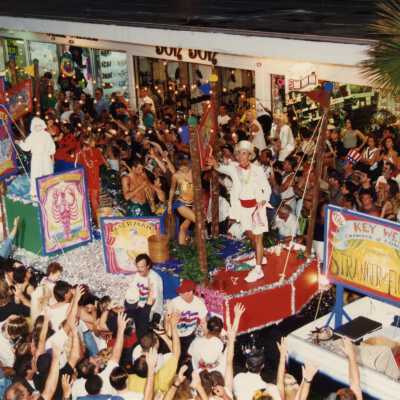 A float in the parade.