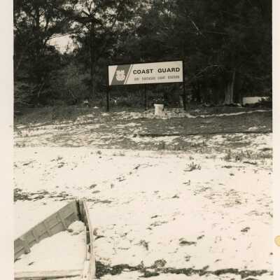 A USCG sign