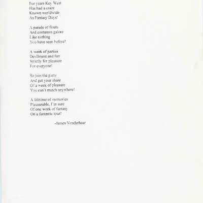 Fantasy Fest poem.