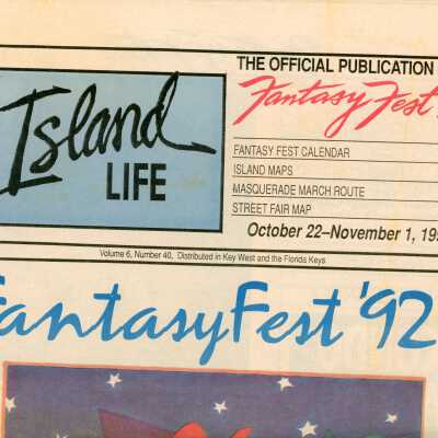Multiple articles about Fantasy Fest in the Island Life newspaper.
