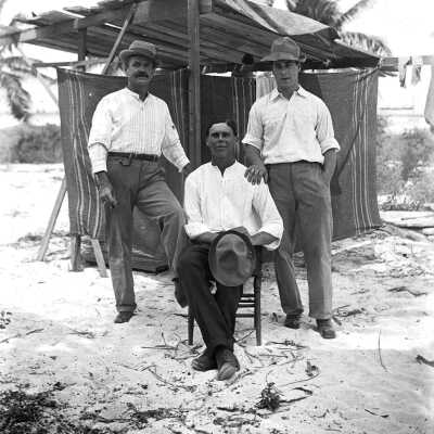 Three Unknown Men at Pigeon Key
