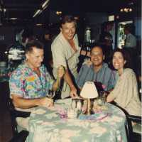 Dennis Beaver and Rita Troxel at the Fantasy Fest Sponsor appreciation party.