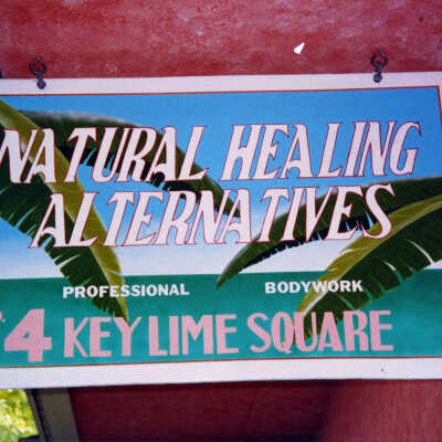 Natural Healing Alternatives Sign