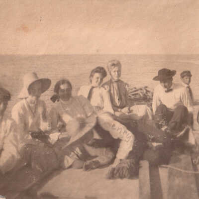 Unknown group on a boat