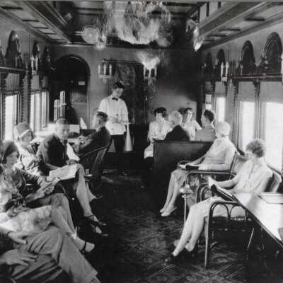 Interior of a Florida East Coast Railway Clubcar