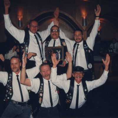 Unknown group of guys at the Call of the Wild awards ceremony.