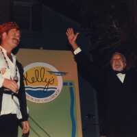 Capt. Tony and an unknown man at the Coronation Ball.
