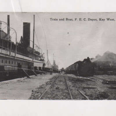 Florida East Coast Railway Train and P&O Steamship