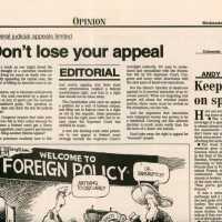          An article in the Key West Citizen that reads Hayden: Proposal for Christia
   