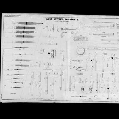 U.S. Lighthouse Establishment Keeper's Implements