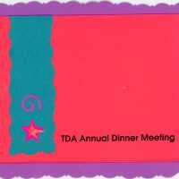 Tourist Development Association annual dinner meeting.