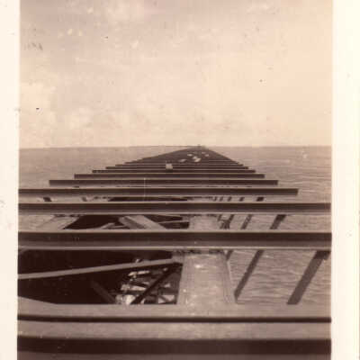 Old Seven Mile Bridge construction
