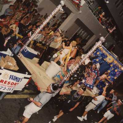 A float in the parade.