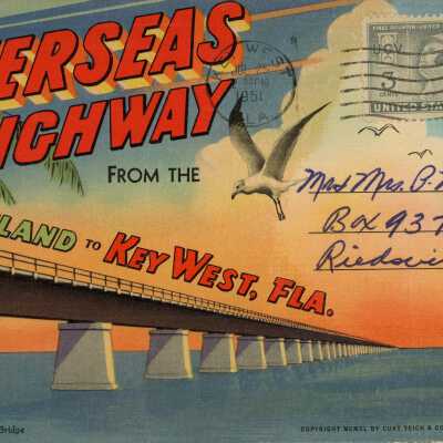 Overseas Highway from the Mainland to Key West, Fla.