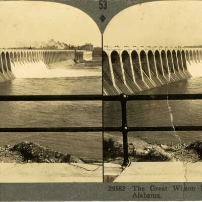 The Great Wilson Dam at Muscle Shoals, Alabama