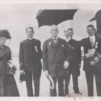          Henry Flagler and others arriving in Key West
   