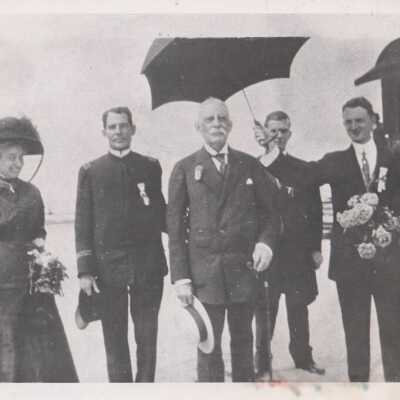 Henry Flagler and others arriving in Key West