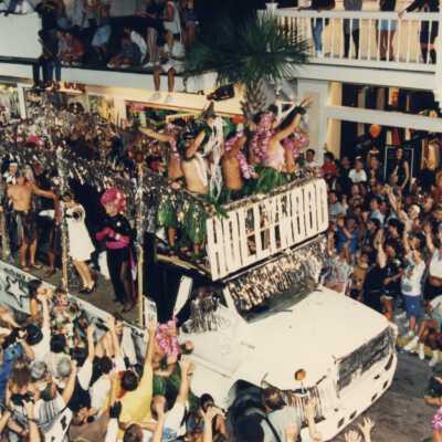 A float during the parade.