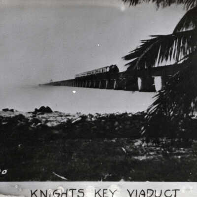 Train crossing Knight's Key Viaduct