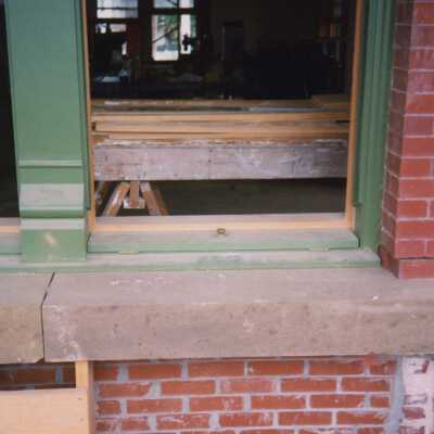 One of the exterior windows.