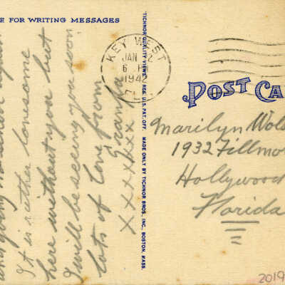 View from the Boat Landing, Key West, Fla.: © Key West Art & Historical Society