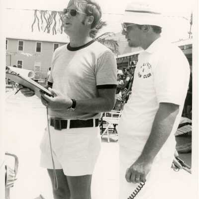 2 Unknown men at the pool