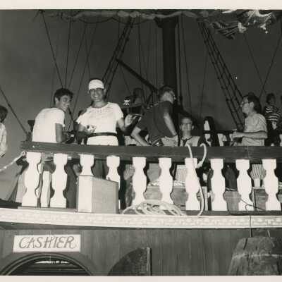 U.S. Navy party on a boat
