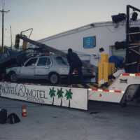 A float that will be in the parade that reads, Key West Hotel & Motel association.
