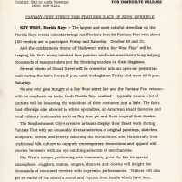          A press release with the Fantasy Fest schedule of events.
   