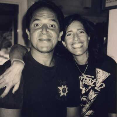 Rita Troxel and an unknown man.