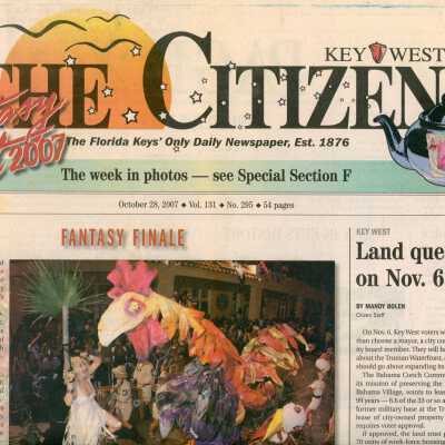 Multiple articles about Fantasy in the Key West Citizen.