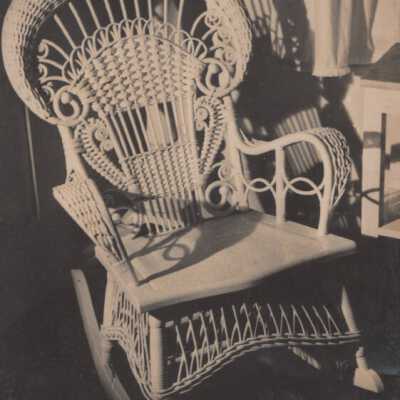 Wicker rocking chair: Copyright: © Key West Art & Historical Society; Origformat: Print-Photographic