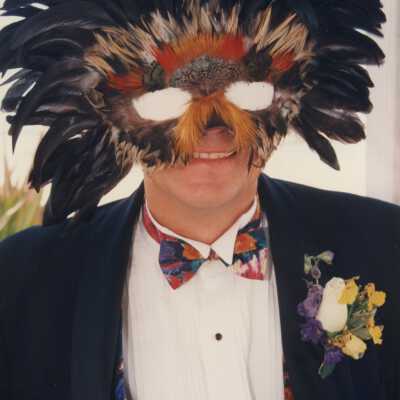 Unknown man dressed up.